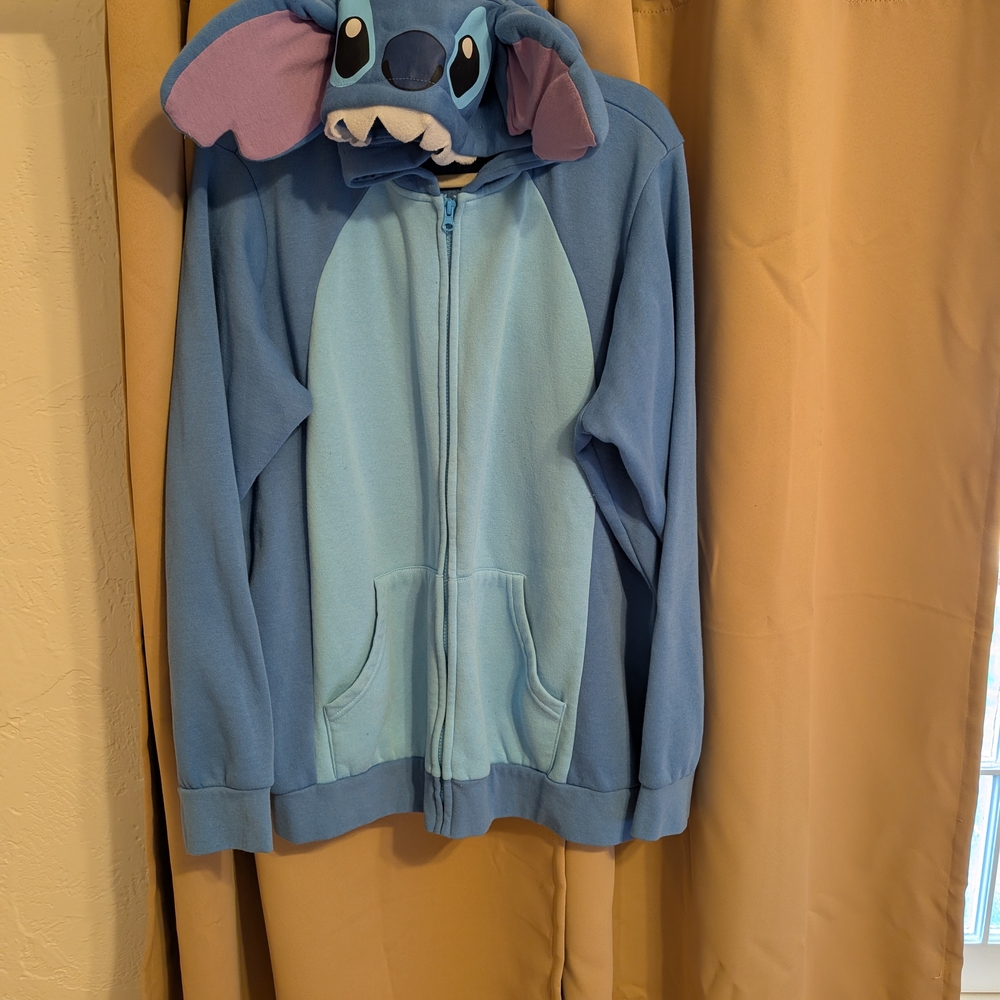 Disney Blue Stitch Hoodie Sweatshirt